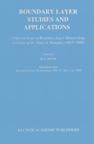 Boundary Layer Studies and Applications