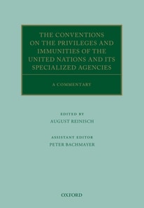 Conventions on the Privileges and Immunities of the United Nations and its Specialized Agencies