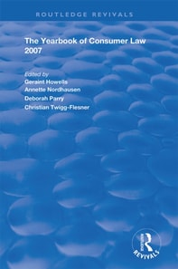 Yearbook of Consumer Law 2007