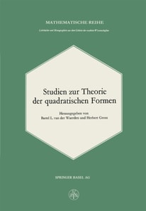 Studien zur Theorie der quadratischen Formen