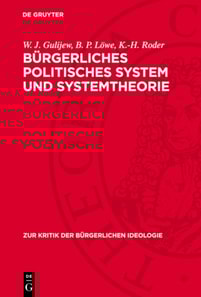 Bürgerliches politisches System und Systemtheorie