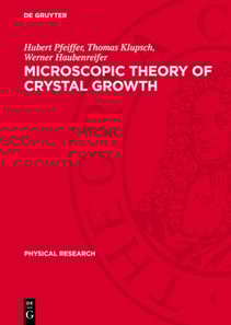 Microscopic Theory of Crystal Growth