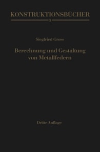 Berechnung und Gestaltung von Metallfedern