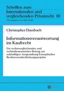 Informationsverantwortung im Kaufrecht