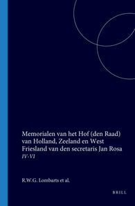 Memorialen van het Hof (den Raad) van Holland, Zeeland en West Friesland van den secretaris Jan Rosa