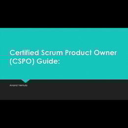 Certified Scrum Product Owner (CSPO) Guide: