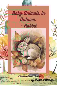 Baby Animals In Autumn - Rabbit