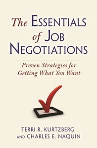 Essentials of Job Negotiations