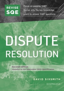 Revise SQE Dispute Resolution