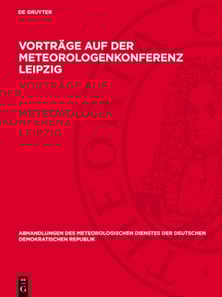 Vorträge auf der Meteorologenkonferenz Leipzig