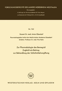 Zur Pharmakologie des Bemegrid Zugleich ein Beitrag zur Behandlung der Schlafmittelvergiftung