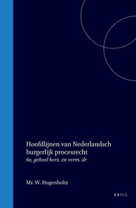 Hoofdlijnen van Nederlandsch burgerlijk procesrecht