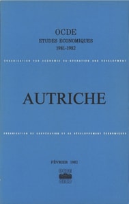 Etudes economiques de l'OCDE : Autriche 1982