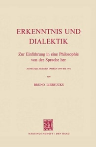 Erkenntnis und Dialektik