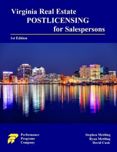 Virginia Real Estate Postlicensing for Salespersons