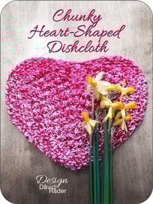 Chunky Heart-Shaped Knitted Washcloth | Knitting Instructions