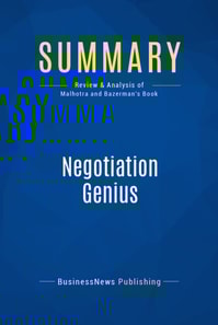 Summary: Negotiation Genius