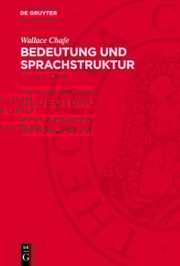 Bedeutung und Sprachstruktur