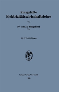 Kurzgefaßte Elektrizitätswirtschaftslehre