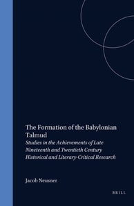 Formation of the Babylonian Talmud