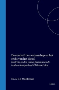 De eenheid der wetenschap en het recht van het ideaal