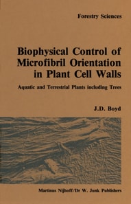 Biophysical control of microfibril orientation in plant cell walls