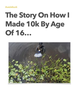 Story On How I Made 10k By Age Of 16