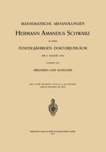 Mathematische Abhandlungen Hermann Amandus Schwarz