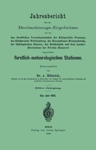 Jahresbericht über die Beobachtungs-Ergebnisse