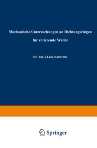 Mechanische Untersuchungen an Dichtungsringen für rotierende Wellen
