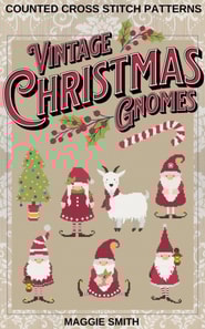 Vintage Christmas Gnomes | Counted Cross Stitch Patterns