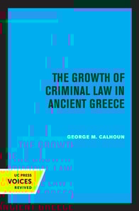 Growth of Criminal Law in Ancient Greece