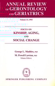 Annual Review of Gerontology and Geriatrics, Volume 13, 1993