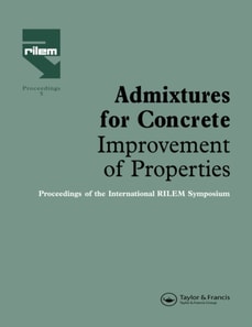 Admixtures for Concrete - Improvement of Properties