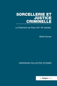 Sorcellerie et justice criminelle
