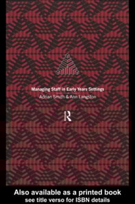 Managing Staff in Early Years Settings