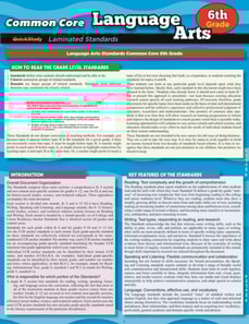 Ccss: Language Arts 6Th Grade