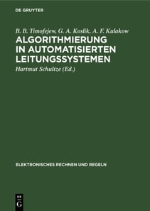 Algorithmierung in automatisierten Leitungssystemen
