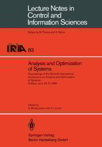 Analysis and Optimization of Systems
