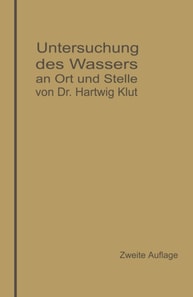 Untersuchung des Wassers an Ort und Stelle