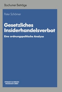 Gesetzliches Insiderhandelsverbot