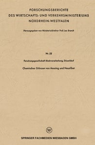 Chemisches Glänzen von Messing und Neusilber