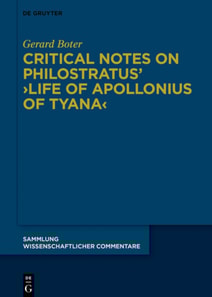 Critical Notes on Philostratus'  Life of Apollonius of Tyana 
