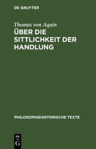 Uber die Sittlichkeit der Handlung