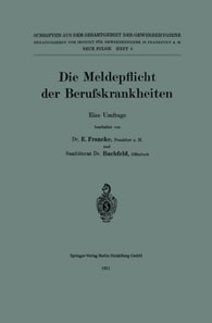 Die Meldepflicht der Berufskrankheiten