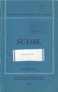Etudes economiques de l'OCDE : Suisse 1963
