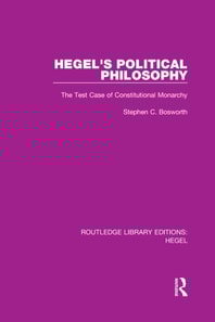 Hegel's Political Philosophy