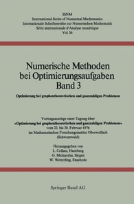 Numerische Methoden bei Optimierungsaufgaben Band 3