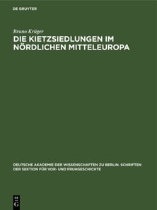 Die Kietzsiedlungen im nordlichen Mitteleuropa