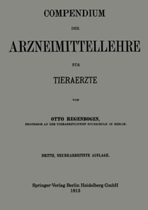 Compendium der Arzneimittellehre für Tieraerzte